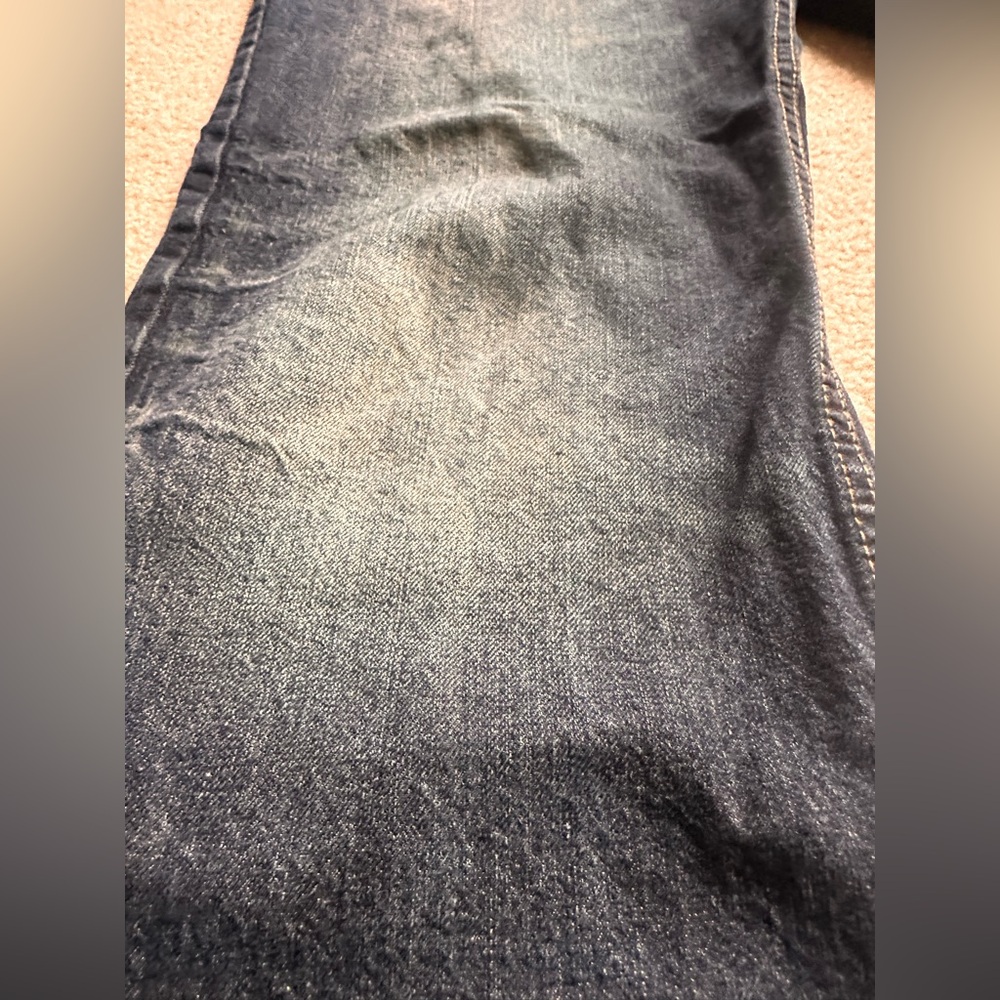 Aéropostale Bootcut Denim Jeans 34x32 Men’s Blue Distressed Vintage Fit - Picture 3 of 9